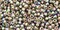 Toho 11/0 Round Japanese Seed Bead, TR11-999, Gilt Lined AB Black Diamond
